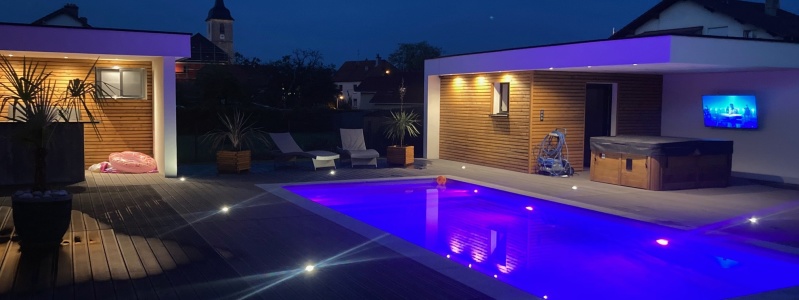 Création piscine + plage piscine